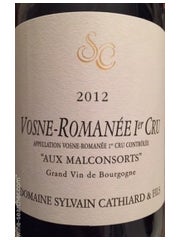 Cathiard Vosne Romanee Malconsorts 2022