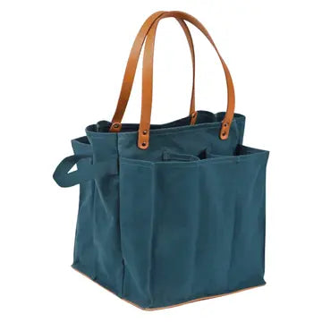 Canvas Market Tote- Teal
