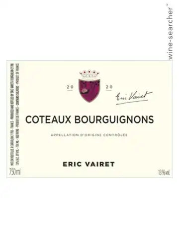 Eric Vairet Coteaux Bourguignons Rouge 2025