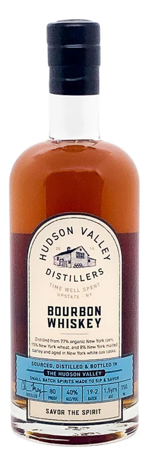 Hudson Valley Distillers Straight Bourbon Whiskey 750mL