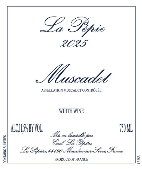 Pepiere La Pepie Muscadet 2025