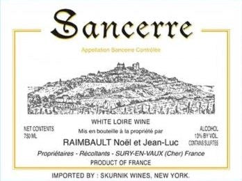 Noel et Jean-Luc Raimbault Sancerre 2024